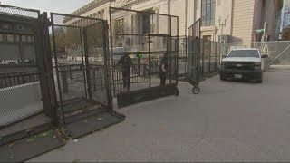 Fencing installed outside White House