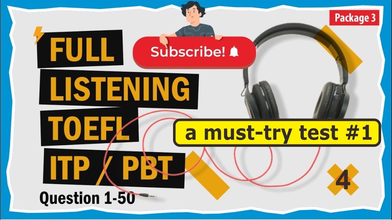 Full TOEFL Listening ITP Practice Test Series Volume 1 Question 1 50 ...