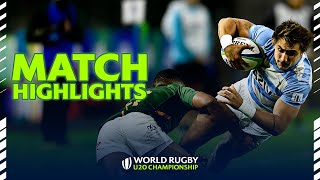 MASSIVE showing from the hosts! | South Africa v Argentina Highlights | World Rugby U20 Championship