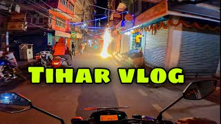 Tihar vlog 2021 || City ride at night || motovlog