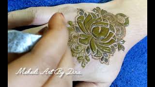 Leaf | Mehedi Art By Dina | #henna #hennatattoo #mehndi #mehandi #foryou #mehendidesign