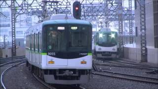 京阪電車＊＊＊１２/１３　９００５編成君の出勤姿