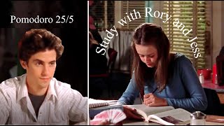 Study & Drink Coffee with Rory Gilmore and Jess in Lukes Dinner | Pomodoro Timer Aesthetic 25/5