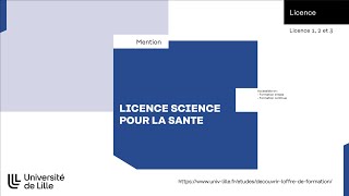 #ULILLE - LICENCES - licence Science pour la Santé