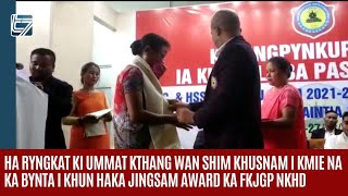 Ha ryngkat ki ummat kthang wan shim khusnam i kmie na ka bynta i khun haka jingsam award ka FKJGP