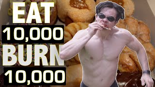10,000 Calorie EAT & BURN Challenge | Can You Out Train A Bad Diet? | Ultimate F