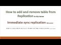 How to Add/Drop articles from existing publications in SQL Server