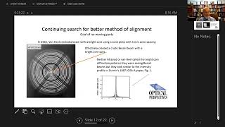 Optics Valley Technical Series Webinar,  A New Method of Optical Alignment Using Bessel Beams