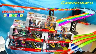 5 PACK HOT WHEELS MARIO KART 2 PISTAS RAINBOW ROAD 1 CAMPEON