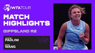 Q. Wang vs. J. Paolini | 2021 Gippsland Trophy Day 2 | WTA Highlight