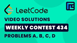 Leetcode Weekly Contest 434 | Video Solutions - A to D | by Jay Shirgupe | TLE Eliminators
