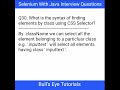 CSS Selector in Selenium | What is the syntax of finding elements using CSS selector | #shorts