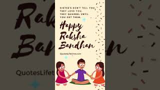 Happy Raksha Bandhan Status | Raksha Bandhan Wishes #shorts