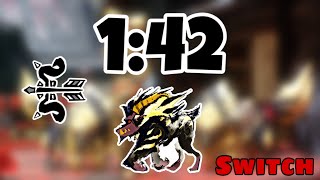 【MHR:SB Switch】怒涛の理不尽/弓 1:42 激昂ラージャン #激昂ラージャン