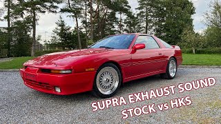 Toyota Supra MK3 7MGTE │Stock vs. HKS dual tip exhaust