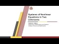 7.  Systems of Nonlinear Equations in Two Unknowns 20s