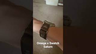 Omega Swatch Saturn #watches #watch #moon #speedmaster #watch #swatch #moonswatch #saturn #fyp