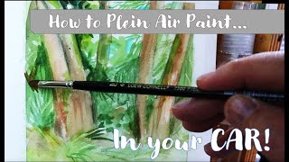 How To Plein Air Paint In Your Car // Nature Journaling