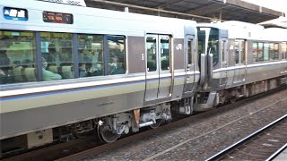 JR西日本 223系2000番台 J10編成+J14編成 検査明け  普通 網干行き 膳所駅 20211125