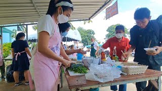 ทำโรงทาน ทอดผ้าป่าที่โรงเรียนหนองแซงวิทยา สระบุรี | โดยวัดพญาเย็นพุทธาราม