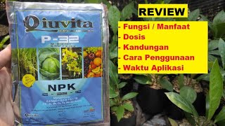 Qiuvita Biru P-32 Fertilizer Review | Function, Dosage, How to Use Qiuvita P-32 NPK Fertilizer