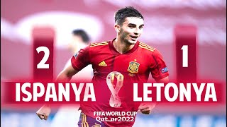 İspanya - Letonya (2-1) Maç Özeti | FIFA DÜNYA KUPASI 1.HAFTA