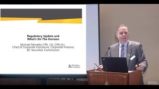 2019 IFRS Update | Michael Moretto | Regulatory Update and What's On The Horizon