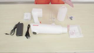 Jereh C-Create---How to install for Handheld Electrostatic Disinfection  Sprayer