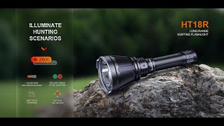 Senter Berburu Fenix HT18R Rechargeable Long Range Hunting Flashlight LED