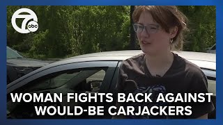 Woman makes bold move after would-be carjackers pistol-whip her
