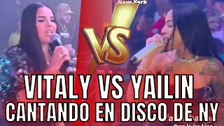 VITALY DESTRUYE A YAILIN EN TARIMA CANTANDO EN DISCO EN NY