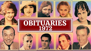 Deaths in 1972s Part 03 OBITUARIES TV