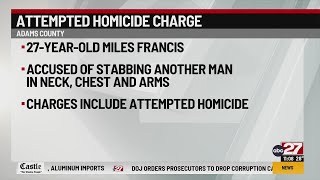 Man charged after Adams County stabbing