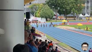 2022 SAECA-BJSS 100m Heat 3 - Haiqal Hanafi 10.66s! Khairul Hafiz Jantan 10.79s!!