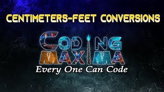 centimeters-feet conversions | java script Questions | java script | codingmaxima | centimeters-feet