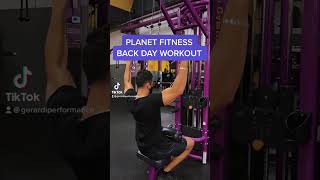 FULL PLANET FITNESS BACK WORKOUT