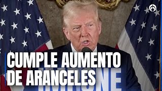 Cae guillotina de Trump a México y Canadá; impone aranceles