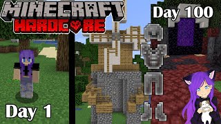 I Survived 100 days In HARDCORE Minecraft... Here's What Happened