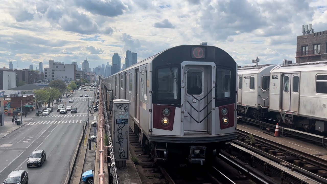 NYC Subway: (7) Lcl & (7X) Exp Train Action @ 46th St-Bliss St (5/5/23 ...