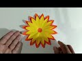 easy flower with colour paper how to make easy craft flowers easy paper flower making idea 🌼🌸🌺🌻