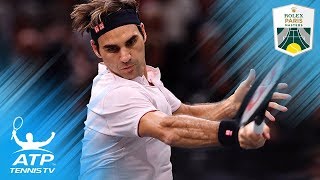 Fantastic Federer Shots in Win Over Fognini | Paris Masters 2018