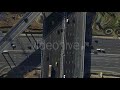 aerial view of highway interchange in moscow city russia