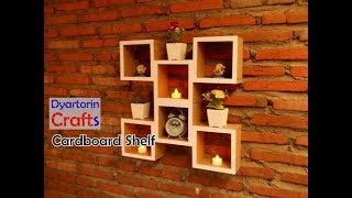 Diy easy cardboard shelf