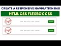 Ultimate Flexbox Tutorial: Create a Beautiful Responsive Navigation Bar with HTML & CSS