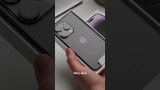 iPhone 14 Pro Space Black Aesthetic Unboxing #shorts