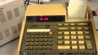 First trial in rebooting a HP-97 calculator after x years