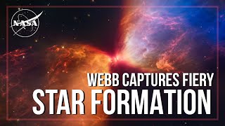 Webb Captures Fiery Star Formation