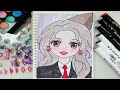 [ToyASMR] Tutorial Makeup style  Sammy  Đào 💋💄 with sticer #asmr #paperdiy #sammy