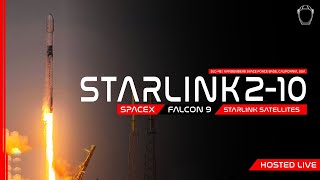 LIVE! SpaceX Starlink 2-10 Launch