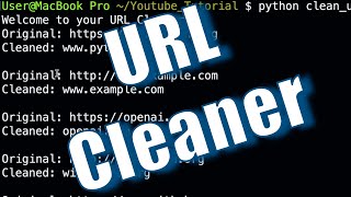 Learn Python – Program a simple URL cleaner